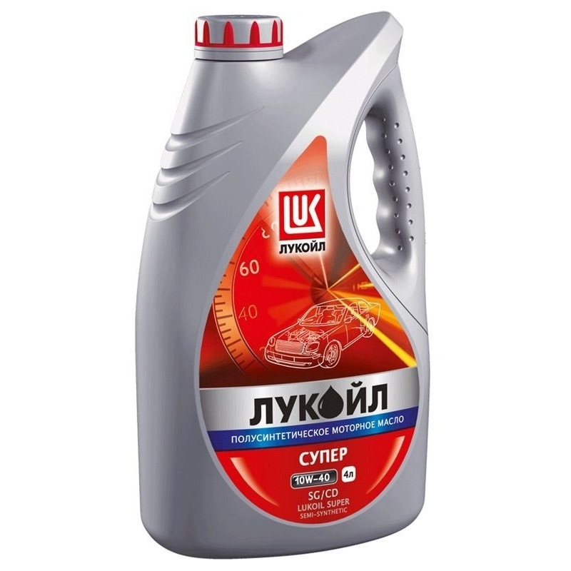 Лукойл Супер 10/40 полусинтетическое 4л.масло моторное