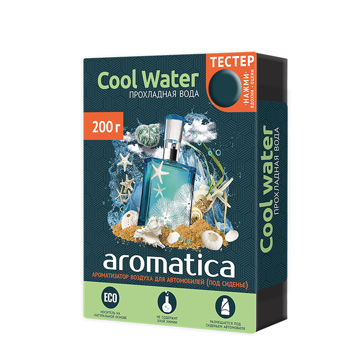 Fouette ароматизатор под сиденье AR-3 Cool Water 200г серии "Aromatica"