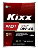 Kixx 0W40 PAO1 SP синтетическое масло моторное 4л.