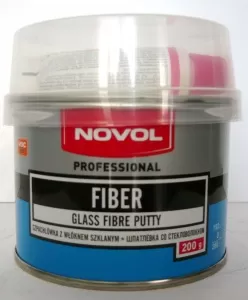 Шпатлевка Novol со стекловолокном "FIBER" 0.2кг