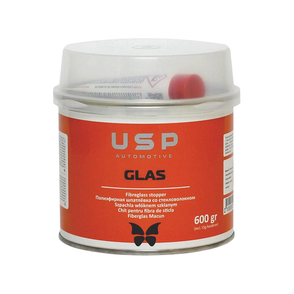 Шпатлевка USP Glas со стекловолокном 0,6кг
