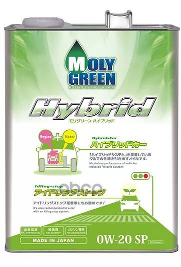 MOLYGREEN HYBRID 0W-20 SP 4л масло моторное