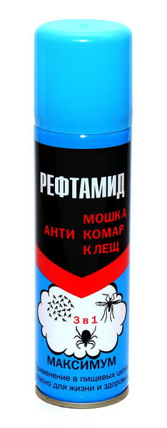 Сибиар Реппелент РЕФТАМИД "Максимум" 3в1(мошка,комар,клещ) 147мл
