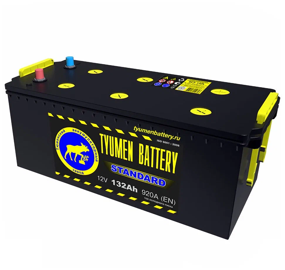 Тюменские аккумуляторы. Батарея Tyumen Battery Standard 6ст-132l. Аккумулятор Tyumen Battery Standart 132а/ч. АКБ Tyumen Battery 