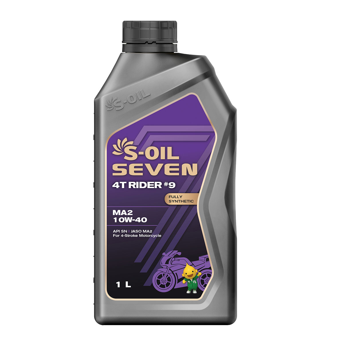S-OIL  7   4T RIDER 9  SN/MA2  10W40 (1л), Fully Synthetic (1/12)