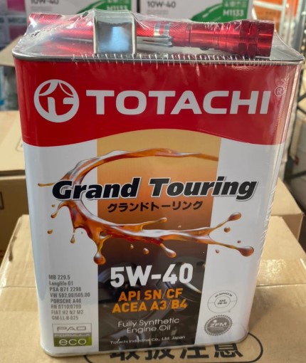 TOTACHI Gr.Touring SN 5W40 синтетическое 4л фонарик в подарок