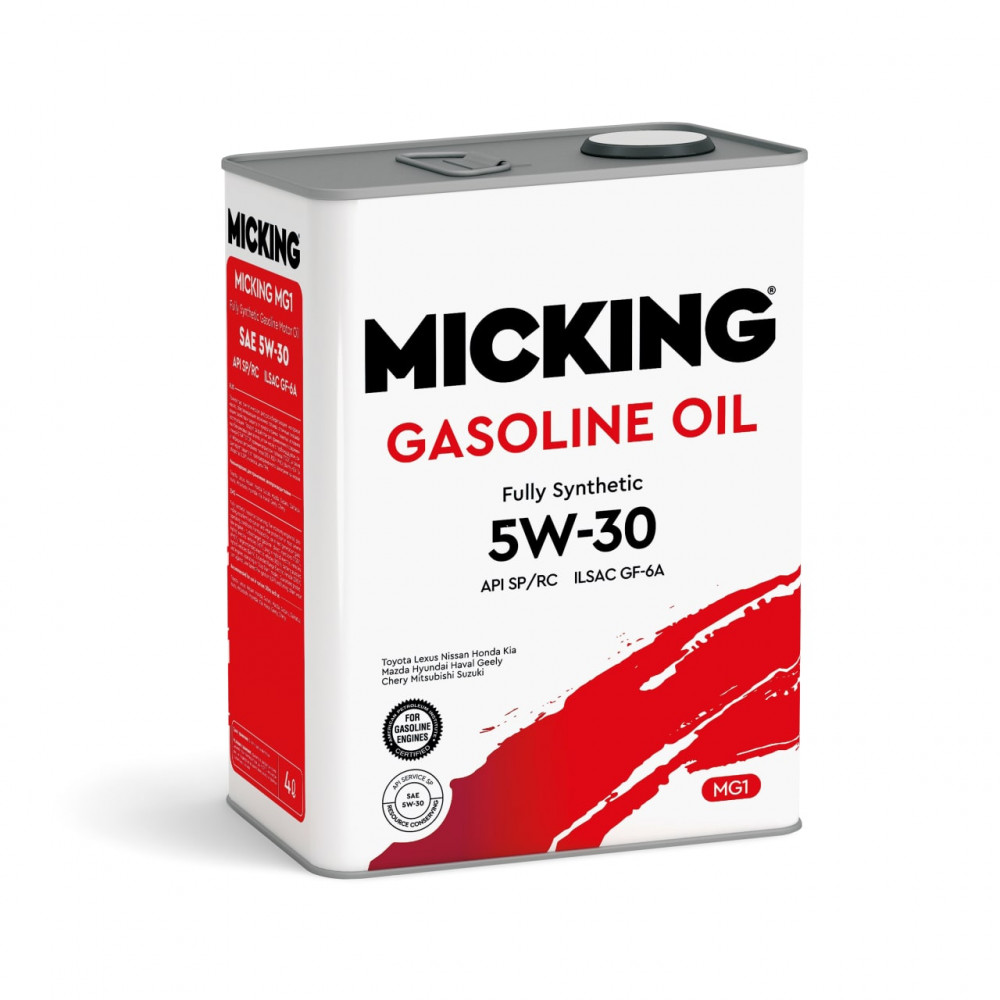 MICKING Gasoline MG1 5W30 SP/RC 4л синтетическое масло M2128