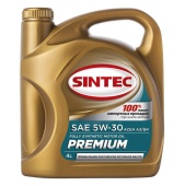 SINTEC PREMIUM 9000 5W30 SL A3/B4 4л синтетическое масло моторное 600103