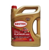 SINTEC PLATINUM 7000 5W40 A3/B4 АКЦИЯ 5л по цене 4л 600275