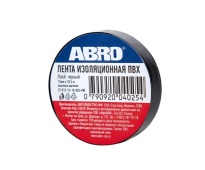 ABRO Изолента черная 15мм*18,2м ET-912-15-20-BLK-RE