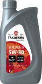 TAKAYAMA 5W30 SL/CF 1л синтетическое масло моторное пластик 605529