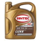SINTEC LUXE 5W30 SL/CF 4л полусинтетическое масло моторное 801980