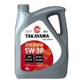 TAKAYAMA 5W30 SL/CF 4л синтетическое масло моторное пластик 605522