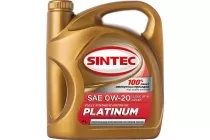 SINTEC PLATINUM 0W20 SP GF-6 4л ILSAC синтетическое масло моторное