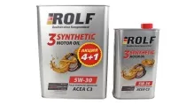 ROLF 5w30 3-SYNTHETIC ACEA A3/B4 АКЦИЯ 4л+1л синтетическое масло моторное