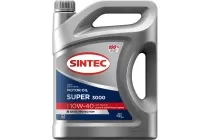 SINTEC SUPER 3000 10W40 SG/CD 4л полусинтетическое масло моторное 600240 SINTEC SUPER 3000 10W40 SG/CD 4л полусинтетическое масло моторное 600240