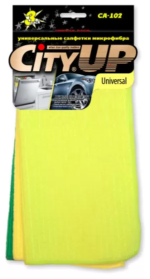 Салфетка СА-102 микрофибра 3шт в упаковке 30*30 CITY UP