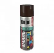 KUDO-1012 Эмаль коричневая 520мл алкидная RAL8017