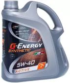 G-Energy Synth Active 5w40 4л синтетическое масло моторное
