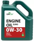 LIVCAR ENGINE EURO 0w30 С2 SN/CF 4л синтетическое моторное масло