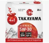 TAKAYAMA 5W30 жб Adaptec GF-6 SP АКЦИЯ!4л+1л масло моторное