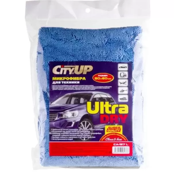 Салфетка СА-137L микрофибра 50*60 CITY UP