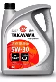 TAKAYAMA 5W30 SN/CF C3 4л синтетическое масло моторное пластик