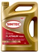 SINTEC PLATINUM 7000 5W30 A3/B4 4л SL/CF моторное масл о 600144