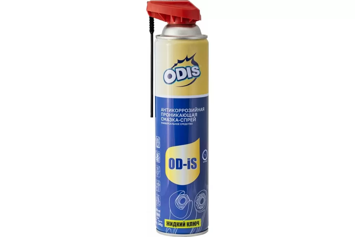 ODIS Антикоррозийная смазка 500мл спрей De-Rust and Lubricating OD-IS Ds4500/4005