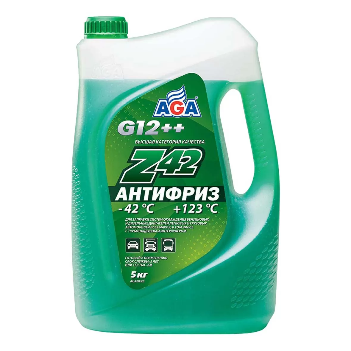 Антифриз -40  AGA зеленый 5кг -42