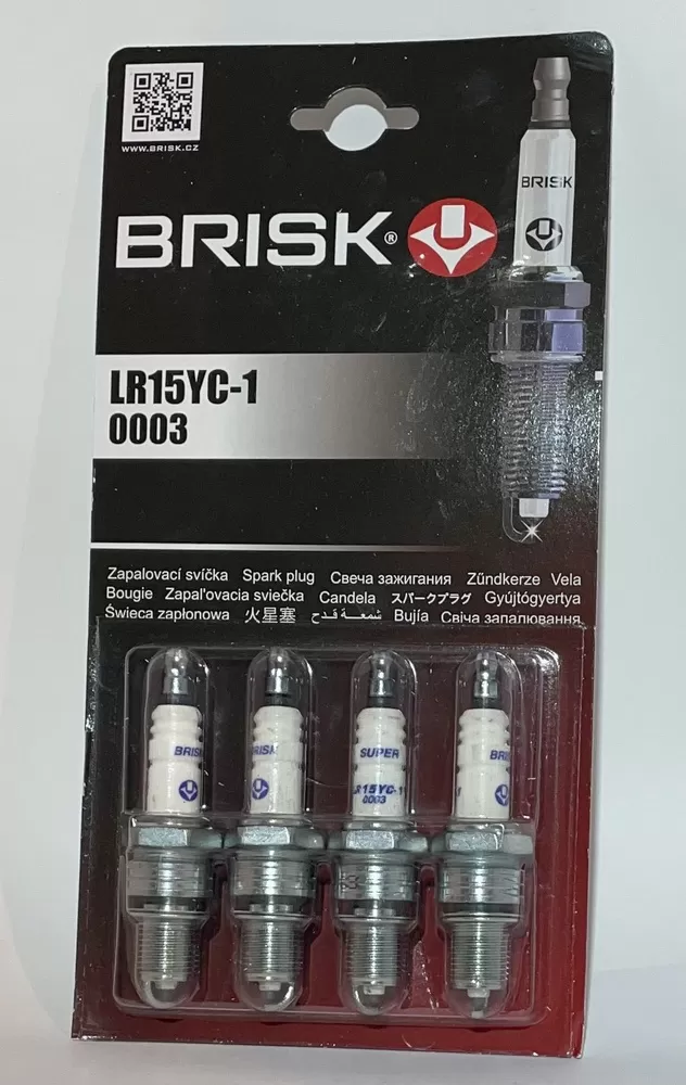Свеча Brisk-1315/0086 LR15YC-1 ВАЗ 2110/2121 НИВА/HONDA/NIS SAN/TOYOTA блистер 4шт цена за комплект