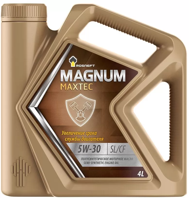 Роснефть Magnum Maxtec 5w30 4л SL/CF полусинтетическое