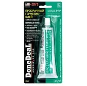 6705 Герметик-клей DoneDeal для стекол прозрачный силиконовый 85гр